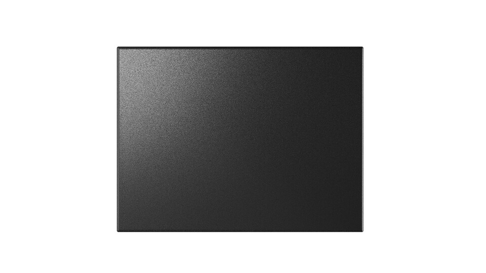 Rechteckige Abflussblende Concept R aus Schwarze