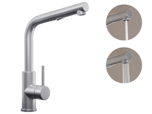 Küchenarmatur mit ausziehbarem Auslauf und 2 Strahlarten Primagran 3010