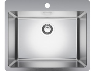 Genf 60 XL Küchenspüle aus Stahl mit 1 Becken